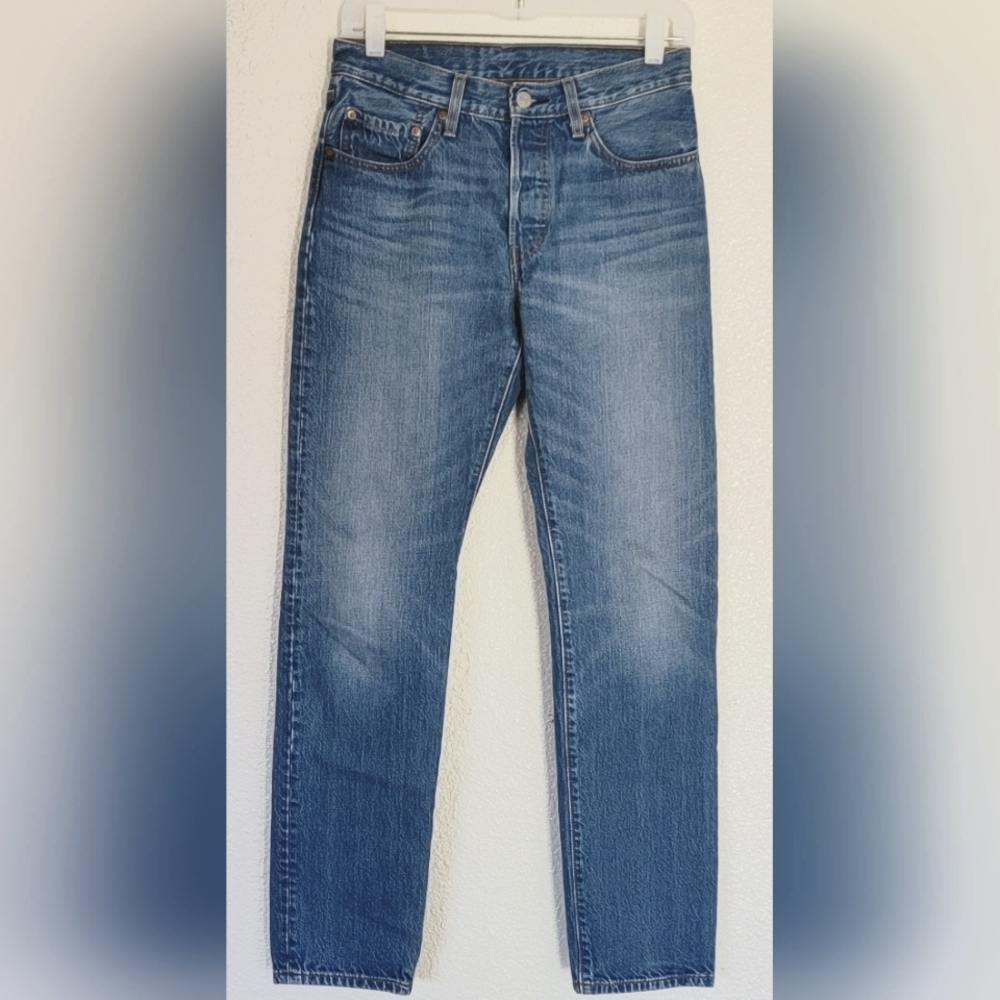 Levi's 501 90s Inspired 100% Cotton Y2K Blue Denim Straight Booty Jean 26×32